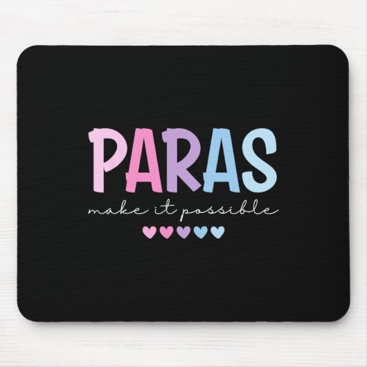 Paras machen es möglich Heart Para Paraprofessiona Mousepad (Vorne)