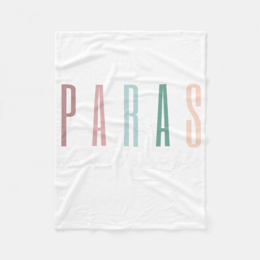 Paras Make It Possible Paraprofessional-Lehrer-App Fleecedecke (Vorderseite)