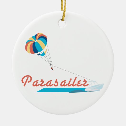Parasailer Keramik Ornament (Vorne)