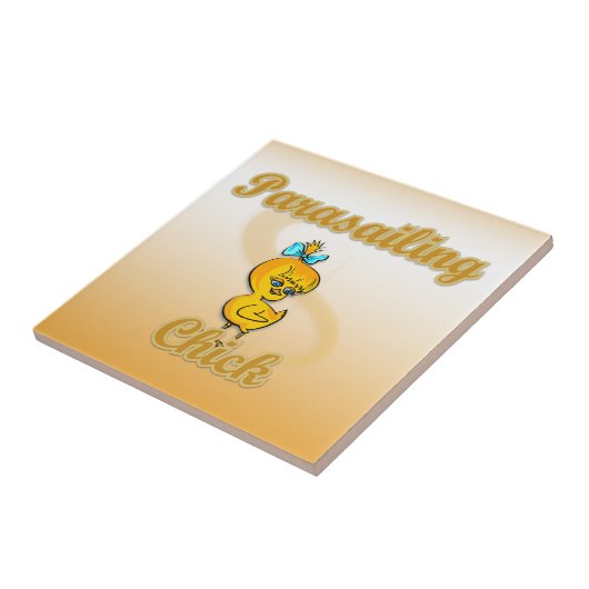 Parasailing Chick Fliese (Seite)