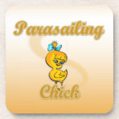 Parasailing Chick Untersetzer (Vorderseite)