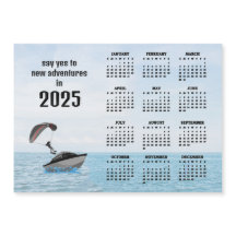 Parasailing Design 2025 Kalender Magnetkarte