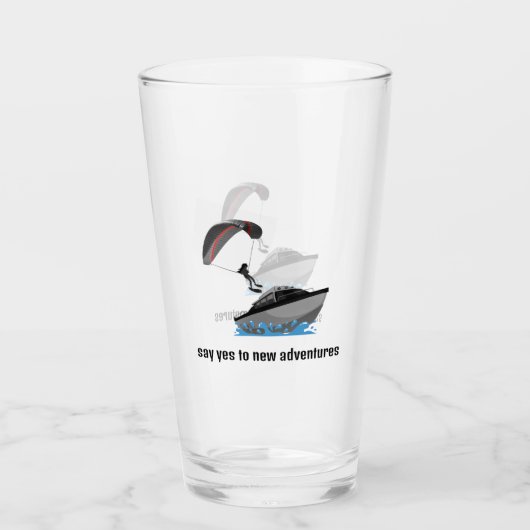 Parasailing Design Drink Glass Glas (Vorderseite)