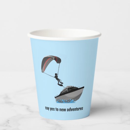 Parasailing Design Paper Cup Pappbecher (Vorderseite)
