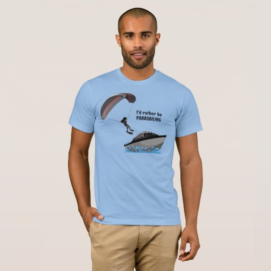 Parasailing Design T - Shirt Tee Shirt (Vorne ganz)