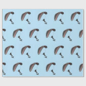 Parasailing Design Wrapping Paper Roll Geschenkpapier (Flach)