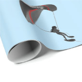 Parasailing Design Wrapping Paper Roll Geschenkpapier (Rolleneckpunkt)