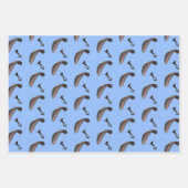Parasailing Design Wrapping Paper Sheets Geschenkpapier Set (Vorderseite 2)