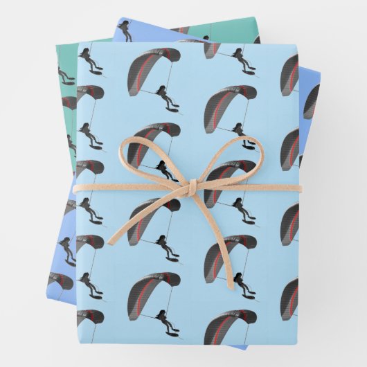 Parasailing Design Wrapping Paper Sheets Geschenkpapier Set (Beispiel)
