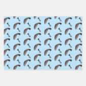 Parasailing Design Wrapping Paper Sheets Geschenkpapier Set (Vorderseite)