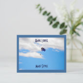 Parasailing in Lahaina, Maui Hawaii Postkarte (Stehend Vorderseite)