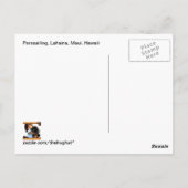 Parasailing in Lahaina, Maui Hawaii Postkarte (Rückseite)