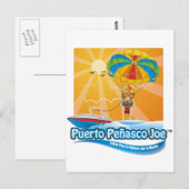 Parasailing in Mexiko Postkarte (Vorne/Hinten)