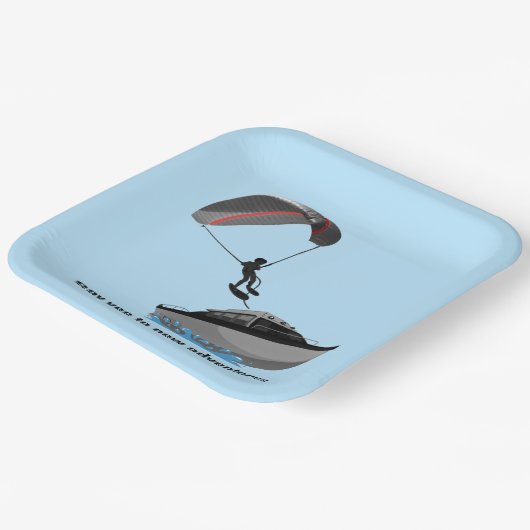 Parasailing Pappteller (Gewinkelt)