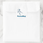 Parasailing T - Shirt und Geschenke. Runder Aufkleber (Tasche)