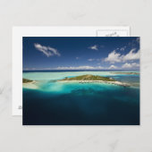 Parasailing über der schönen Lagune von Bora 3 Postkarte (Vorne/Hinten)