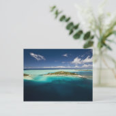 Parasailing über der schönen Lagune von Bora 3 Postkarte (Stehend Vorderseite)