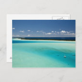 Parasailing über der schönen Lagune von Bora 4 Postkarte (Vorne/Hinten)