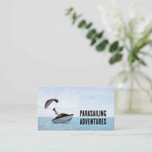 Parasailing Visitenkarte (Stehend Vorderseite)