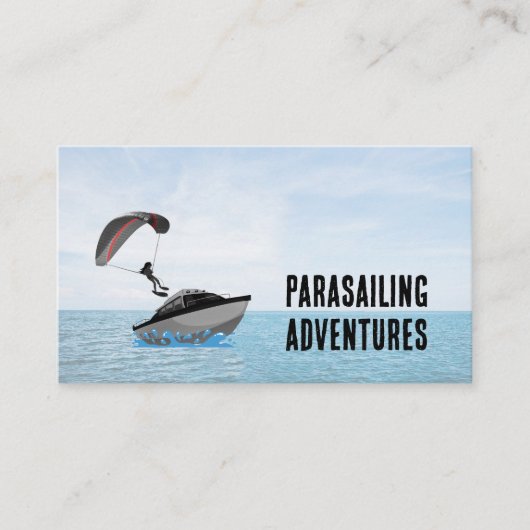 Parasailing Visitenkarte (Vorderseite)