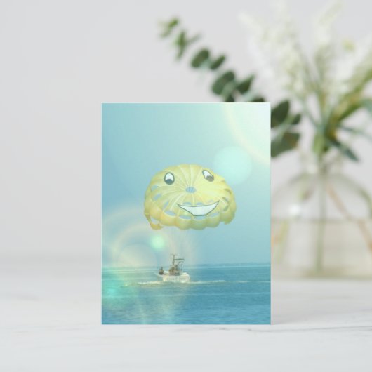 Parasailing von Postkarten (Stehend Vorderseite)