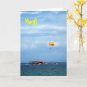 Parasailing Wahikuli Beach Park, Hallo Karte (Gelbe Blume)