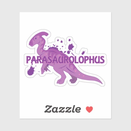 Parasaurolophus Aufkleber (Blatt)
