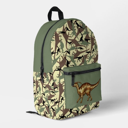 Parasaurolophus Bedruckter Rucksack (Rückseitige Ecke links)