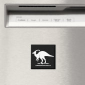 Parasaurolophus Dinosaur Silhouette Magnet (In Situ (Geschirrspüler))