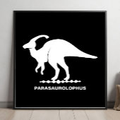 Parasaurolophus Dinosaurer-Silhouette Poster