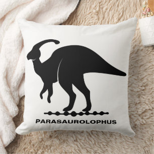 Parasaurolophus-Dinosaurien-Silhouette-Wurfkissen Kissen