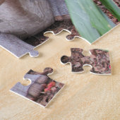 Parasaurolophus Dinosaurier - Puzzle (Seite)