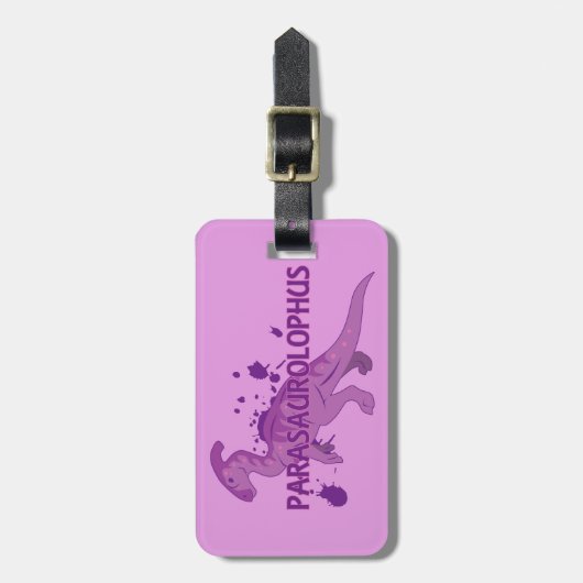 Parasaurolophus Gepäckanhänger (Vorderseite vertikal)