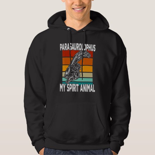 Parasaurolophus Is My Spirit Animal  Kids Hoodie (Vorderseite)