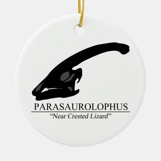 Parasaurolophus Keramik Ornament (Vorne)