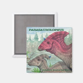 Parasaurolophus Magnet (Vorderseite/Rückseite)