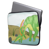 Parasaurolophus Mama und Baby Laptopschutzhülle (Vorderseite Links)
