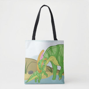 Parasaurolophus Mama und Baby Tasche