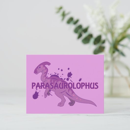Parasaurolophus Postkarte (Stehend Vorderseite)