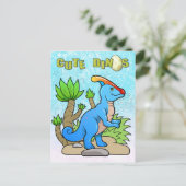 Parasaurolophus Postkarte (Stehend Vorderseite)