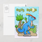 Parasaurolophus Postkarte (Vorne/Hinten)