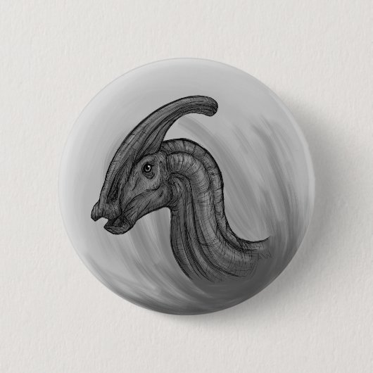 Parasaurolophus Sketch Button (Vorderseite)
