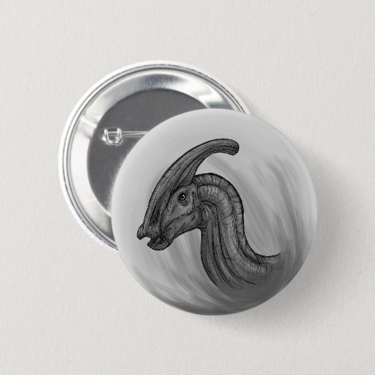 Parasaurolophus Sketch Button (Vorne & Hinten)