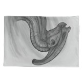 Parasaurolophus Sketch Kissenbezug (Rückseite)