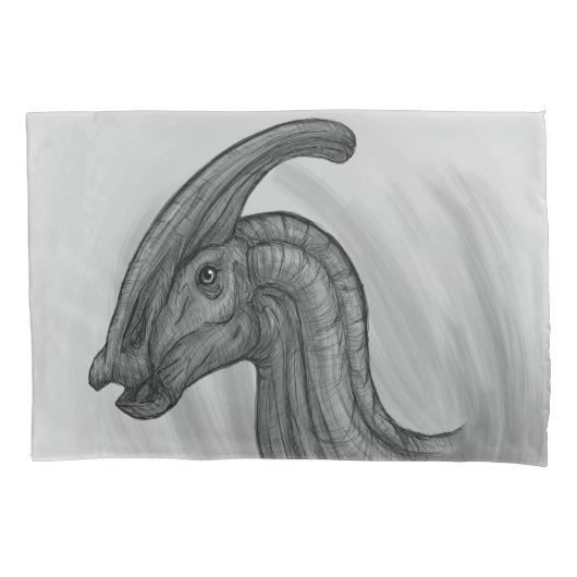 Parasaurolophus Sketch Kissenbezug (Vorderseite)