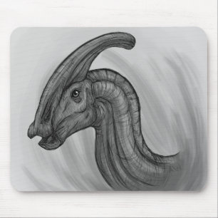 Parasaurolophus Sketch Mousepad