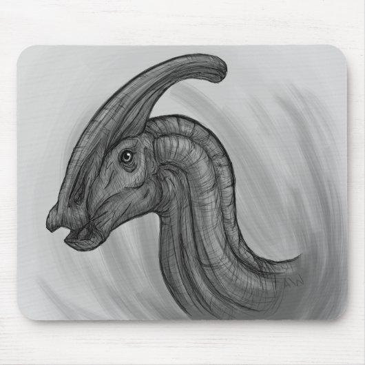 Parasaurolophus Sketch Mousepad (Vorne)