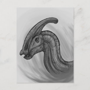 Parasaurolophus Sketch Postkarte