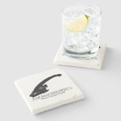 Parasaurolophus Steinuntersetzer (Seitenansicht)