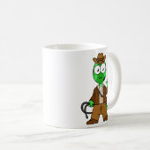Parasaurolophus, verkleidet als Indiana Jones. Kaffeetasse (VorderseiteRechts)